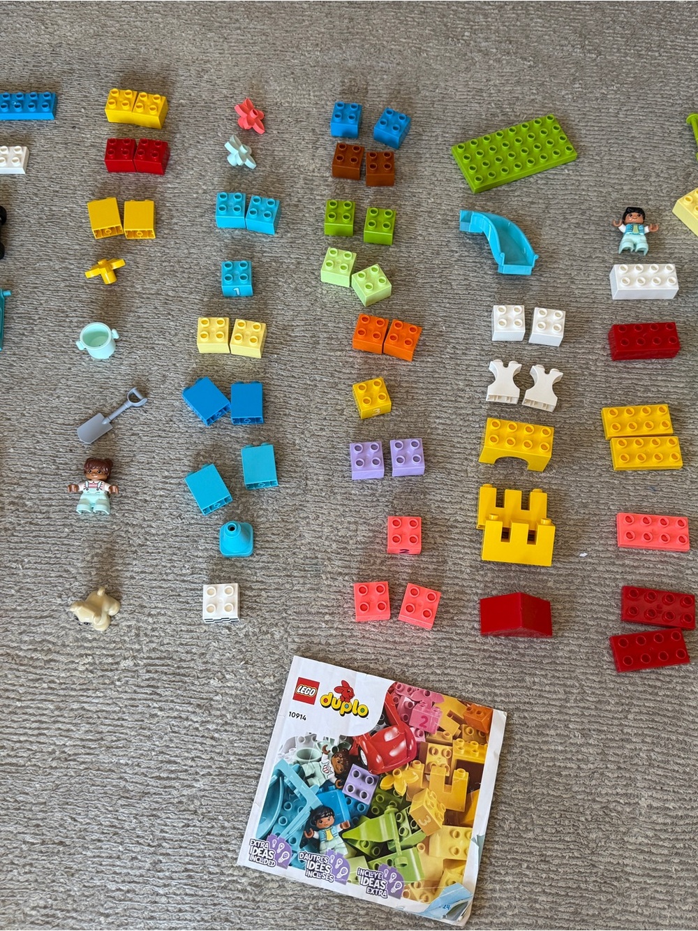 Lego Duplo 10915 Deluxe Bricks Building Blocks Set plus Spider Man and Cars Mac